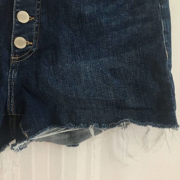 Banana Republic High Rise 3” Button Fly Shorts Size 29 Raw Hem Cutoff Hi Waisted - Picture 2 of 9